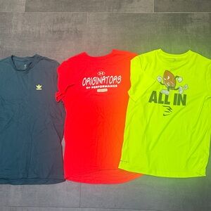 Adidas, Under Armour, Nike Kids Tee Set - XL